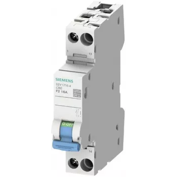 Întrerupător automat Siemens 5SY17104 SENTRON, 1 pol, 10 A, curbă C, 72 V DC, 10 kA, plombabil