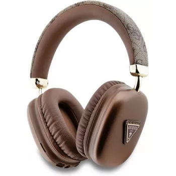 GUESS căști over-ear Bluetooth 5.3 cu logo 4G Triangle, maro