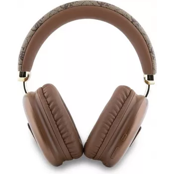 GUESS căști over-ear Bluetooth 5.3 cu logo 4G Triangle, maro