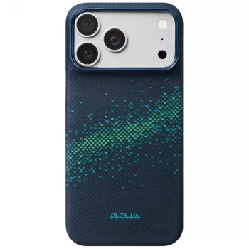 Husă PITAKA Edge Milky Way Galaxy 2.0 pentru iPhone 18 Pro Max / 17 Pro Max - Nearfield Blue