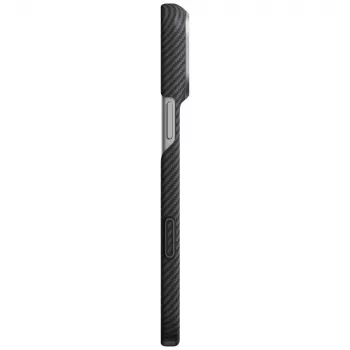 Husă PITAKA Edge pentru iPhone 18 Pro Max / 17 Pro Max, neagră-gri