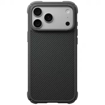 Husă PITAKA Cairn pentru iPhone 18 Pro Max / 17 Pro Max, neagră gri
