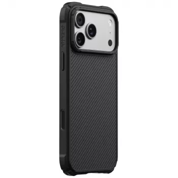 Husă PITAKA Cairn pentru iPhone 18 Pro Max / 17 Pro Max, neagră gri