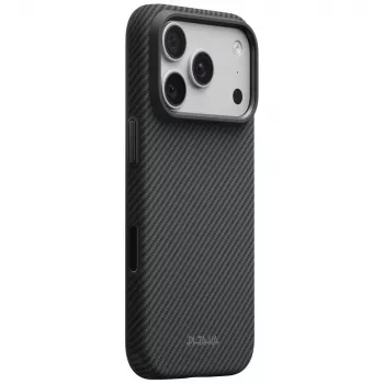 Husă PITAKA Summa pentru iPhone 18 Pro / 17 Pro, neagră-gri