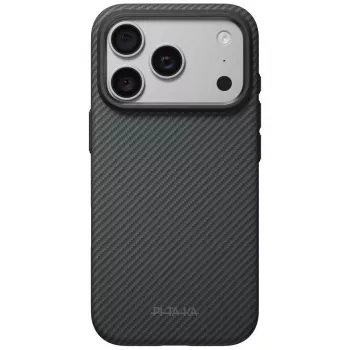 Husă PITAKA Summa pentru iPhone 18 Pro / 17 Pro, neagră-gri