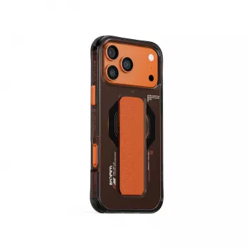 Husă SKINARMA Haxa pentru iPhone 17 Pro cu încărcare magnetică și suport de prindere, grafit
