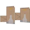 SIGEL Christmas Card A6 Polar Bear with Shooting Star, Kraft Cardboard 225 g/m², for Laser Printer and Copier, 1 Piece (DS084)