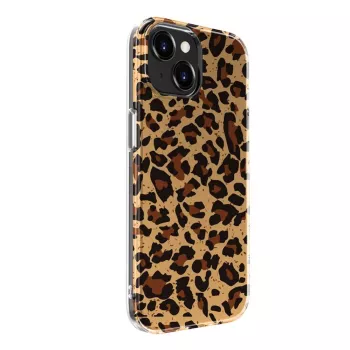 Husă Evelatus EVEAPP15PPDL pentru Apple iPhone 15, policarbonat, model leopard