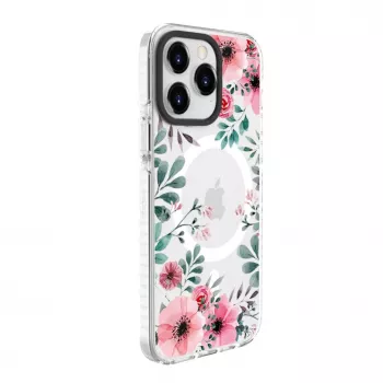 Husă transparentă Evelatus pentru Apple iPhone 15 Pro cu MagSafe - imprimare personalizată, PC+TPU transparent