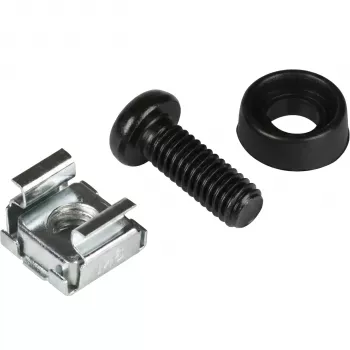 Set șuruburi cu piuliță cu colivie EFB ELEKTRONIK 20 x M6, complet, negru