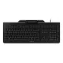 Tastatură cu fir Cherry SMART BOARD 1150 cu cititor de card inteligent, USB, layout german (QWERTZ), neagră