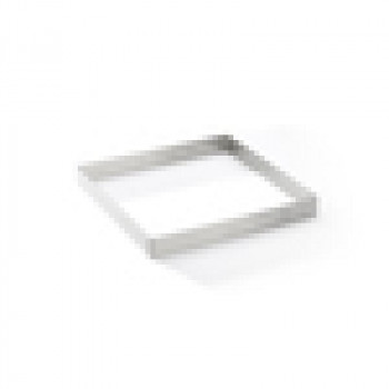 Formă pătrată perforată pentru tartă De Buyer din oțel inoxidabil, 17,5 cm (3099.23)