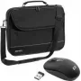 Geantă pentru laptop PEDEA Fair 14,1 inch (35,8 cm) cu mouse PC, neagră