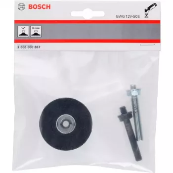 Suport de șlefuire Bosch 2608000857, 50 mm, Quick Lock, negru (pentru GWG 12V-50 S Professional)