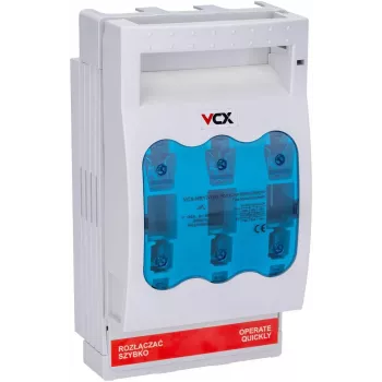 Întrerupător separator cu siguranțe VCX-HR17-160 3P 160A NH00
