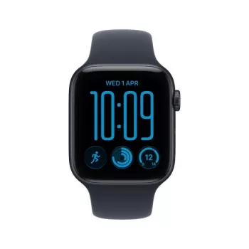 Apple Watch SE 3 GPS + Cellular 40 mm carcasă din aluminiu Midnight cu brățară sport albastră - S/M