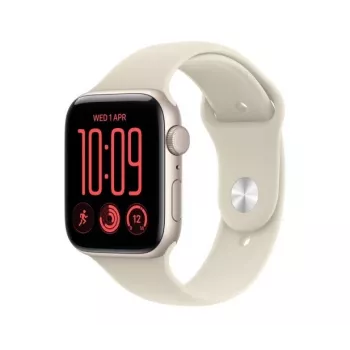 Apple Watch SE 3 GPS 40 mm carcasă din aluminiu Starlight cu brățară sport Sand - M/L