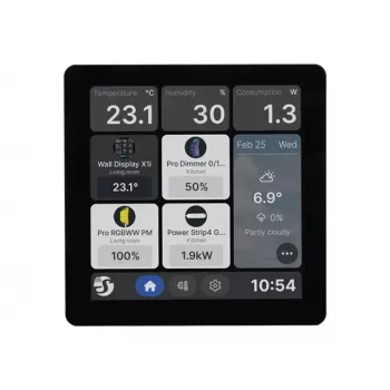 Panou de control tactil Shelly Wall Display X1i negru