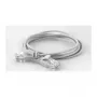 Cablu patch slim WANTEC Cat6a U/UTP RJ45, 2,8 mm, 1,5 m, alb