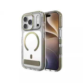 Husă Zagg Santa Cruz Snap Metallic cu suport pentru iPhone 18 Pro / 17 Pro, auriu