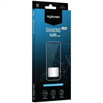 Folie de protecție ecran MyScreen Diamond Glass Lite Edge Full Glue pentru Apple iPhone 16, negru