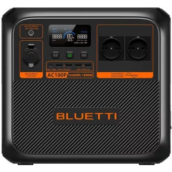 Stație de alimentare portabilă Bluetti AC180P, LiFePO4, 36000 mAh, 1800 W, 16 kg