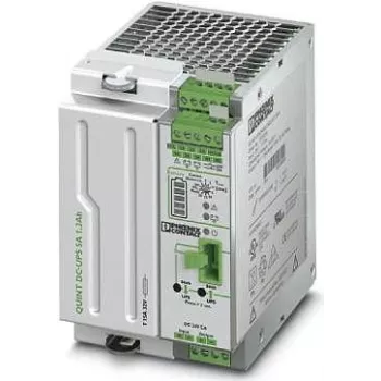 Phoenix Contact QUINT-UPS/ 24DC/ 24DC/ 5/1.3AH Sursă de alimentare neîntreruptibilă, verde-gri (2320254)