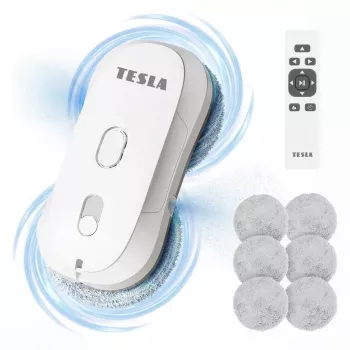 Robot de curățat geamuri Tesla RoboStar W400 Pro cu mopuri rotative (ROBW400WHTPRO)