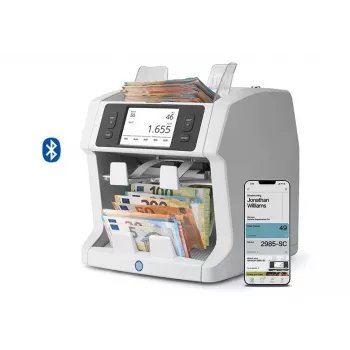 Numărător de bancnote Safescan 2985-SC, 2 compartimente, verificare pe 7 niveluri
