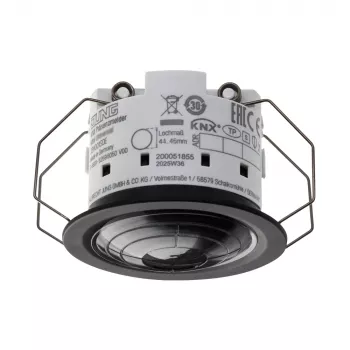 Detector de prezență KNX Jung Mini Standard cu măsurare a temperaturii, Secure IP (337001SDE)
