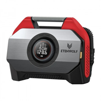 Etenwolf S6 Cordless Tire Inflator, 11.03 bar, 19,200 mAh, Red