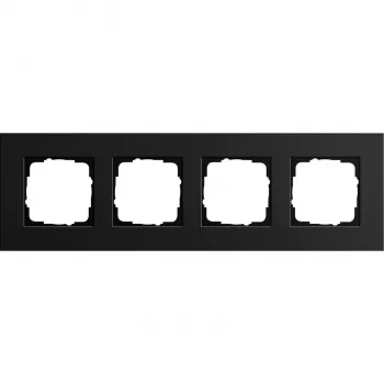 Ramă de acoperire Gira 4 module, aluminiu negru (0214126)