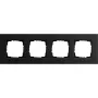 Ramă de acoperire Gira 4 module, aluminiu negru (0214126)