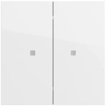Buton basculant Gira OneKNX System 70, 2 canale, alb pur (517370)
