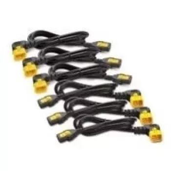Set cabluri de alimentare APC AP8702R, 6 buc., C13 cu blocare la C14 (90°), 0,6 m