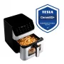 Friteuză cu aer cald digitală TESLA AirCook DualHeat QD65 XXL cu încălzire duală