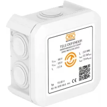 Dispozitiv de protecție la supratensiune OBO Bettermann TD-2D-V pentru modem/rețea, alb (5081698)