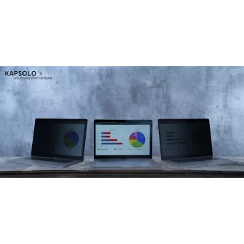 Kapsolo Filtru de confidențialitate autoadeziv pe 4 fețe pentru ecrane 16 inch 16:10 (KAP12879)