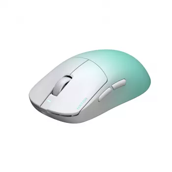 Hator Quasar 3 Ultima Gaming Mouse, White/Mint (HTM761)