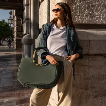 Coș de cumpărături reisenthel loopshopper L, forest gold, hidrofob, 25 L (OR5054)