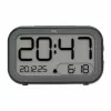Ceas deșteptător digital hibrid TFA Dostmann Bingo, afișaj LCD/LED, negru/antracit, 60.2048.01