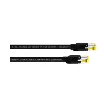 Cablu patch Cat5e S/UTP RJ45 Cordial, 0,3 m, negru