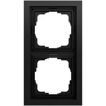 Ramă de acoperire GIRA 021274 2 module, Gira F200, negru