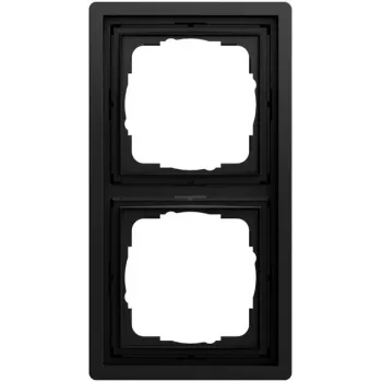 Ramă de acoperire Gira 0212174, 2 module, Gira F100, negru (lăcuită)