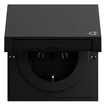Priză SCHUKO Gira 445474 KD, System 70, negru