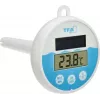 Termometru digital solar pentru piscină TFA Dostmann, alb/turcoaz, 30.1068.02
