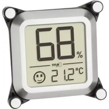 Termo-higrometru pentru humidor TFA Dostmann, argintiu, 30.5056.54