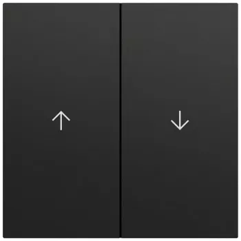 Clapetă Gira 329474 cu 2 poziții și săgeți, System 70, negru (lăcuit)