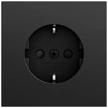 Priză SCHUKO Gira System 70 SP, negru, 445374