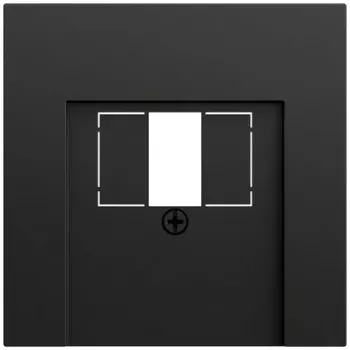 Placă de acoperire Gira 027674 TAE USB System 70, negru